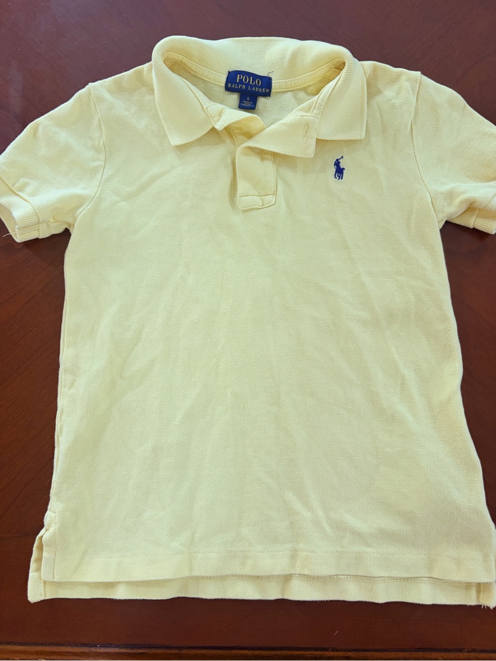 Polo by Ralph Lauren Light Yellow Boys' Polo with Blue Pony